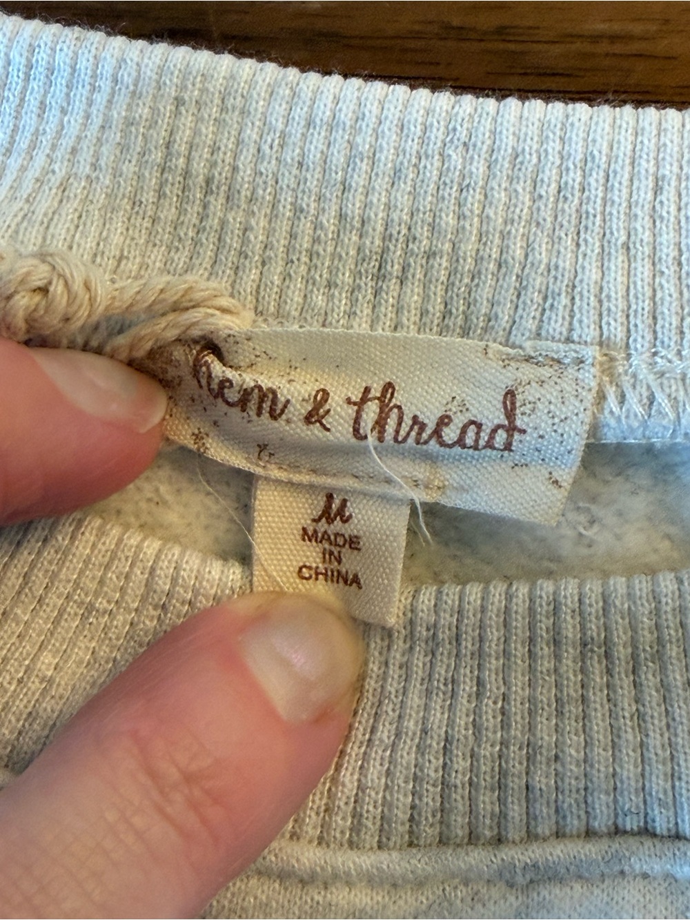 Hem & Thread Gray Pullover with Blush Tulle Tiered Hem - Picture 7 of 15